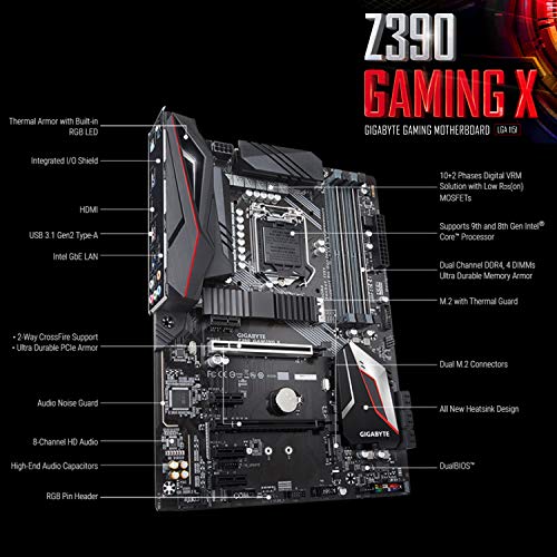 Micro Center Motherboard CPU Combo GIGABYTE Z390 Gaming X Motherboard